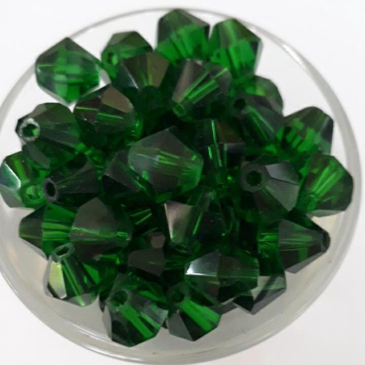 Chinese Crystal Bicone - Green 8mm