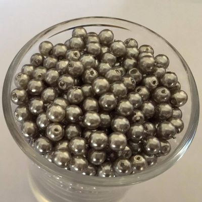 Czech GB Pearl - Silver 4mm