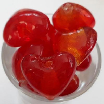 Chinese Foil Heart - Red 20mm