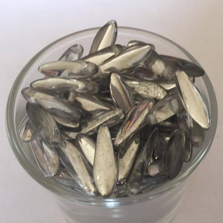 Spear Drop - Silver 2x15mm