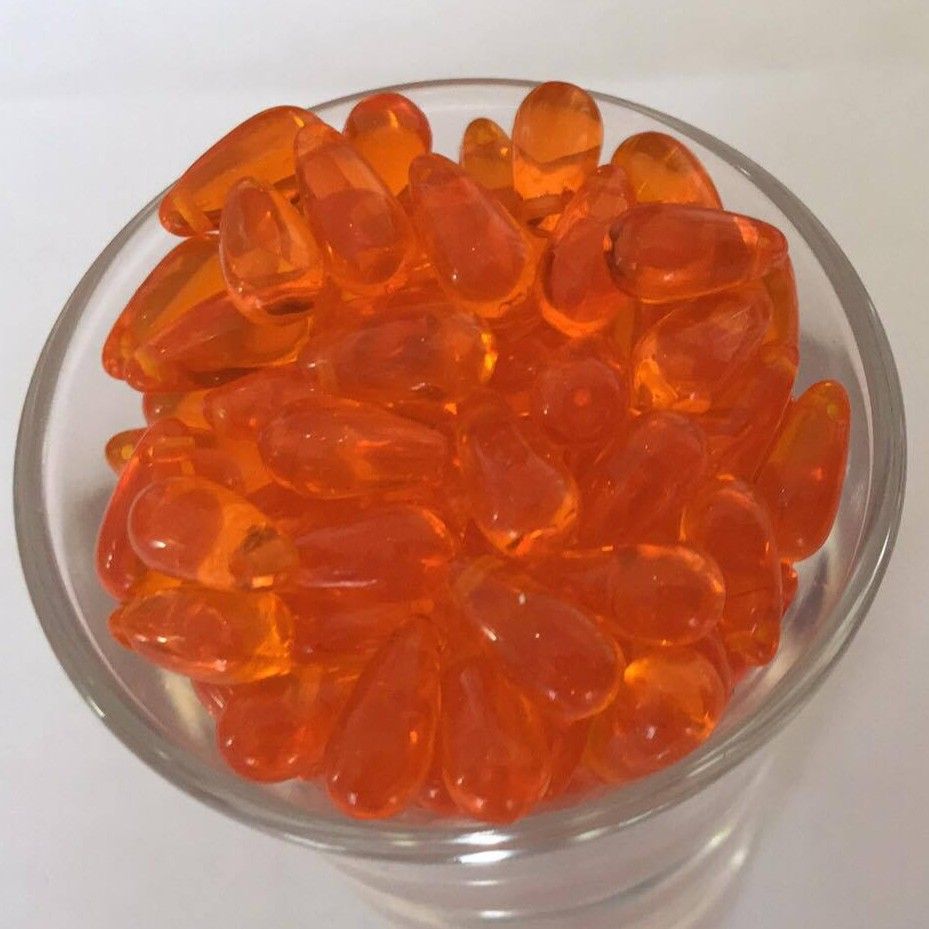 Teardrop - Orange 10x5mm