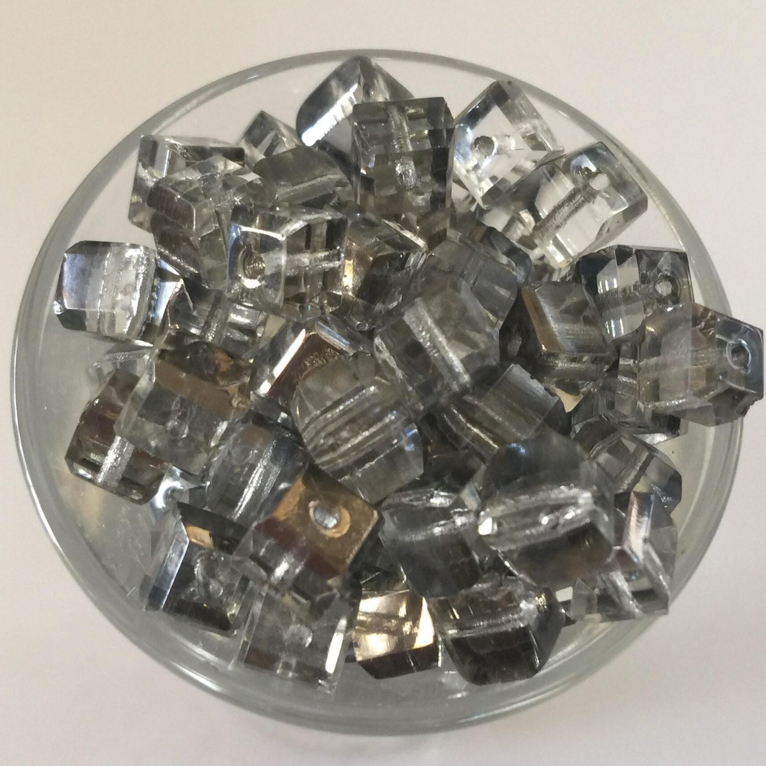 Chinese Faceted Cube - Silver Valen 6mm