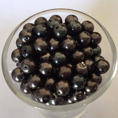 Czech GB Pearl -- Charcoal 6mm