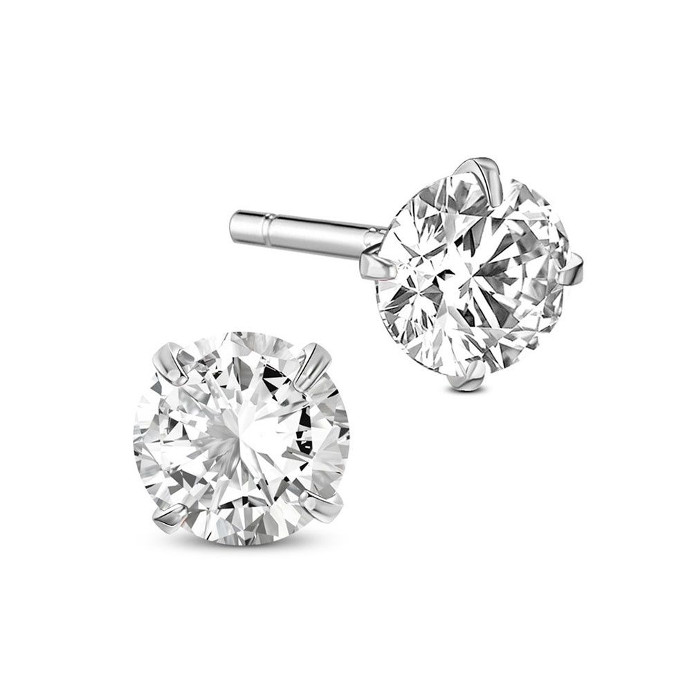 925 SS - Cubic Zirconia Stud Earrings