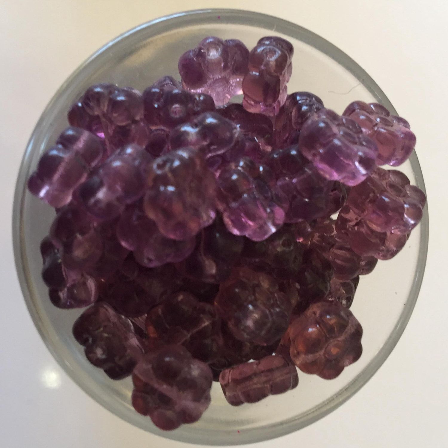 Czech Daisy - Amethyst 8mm