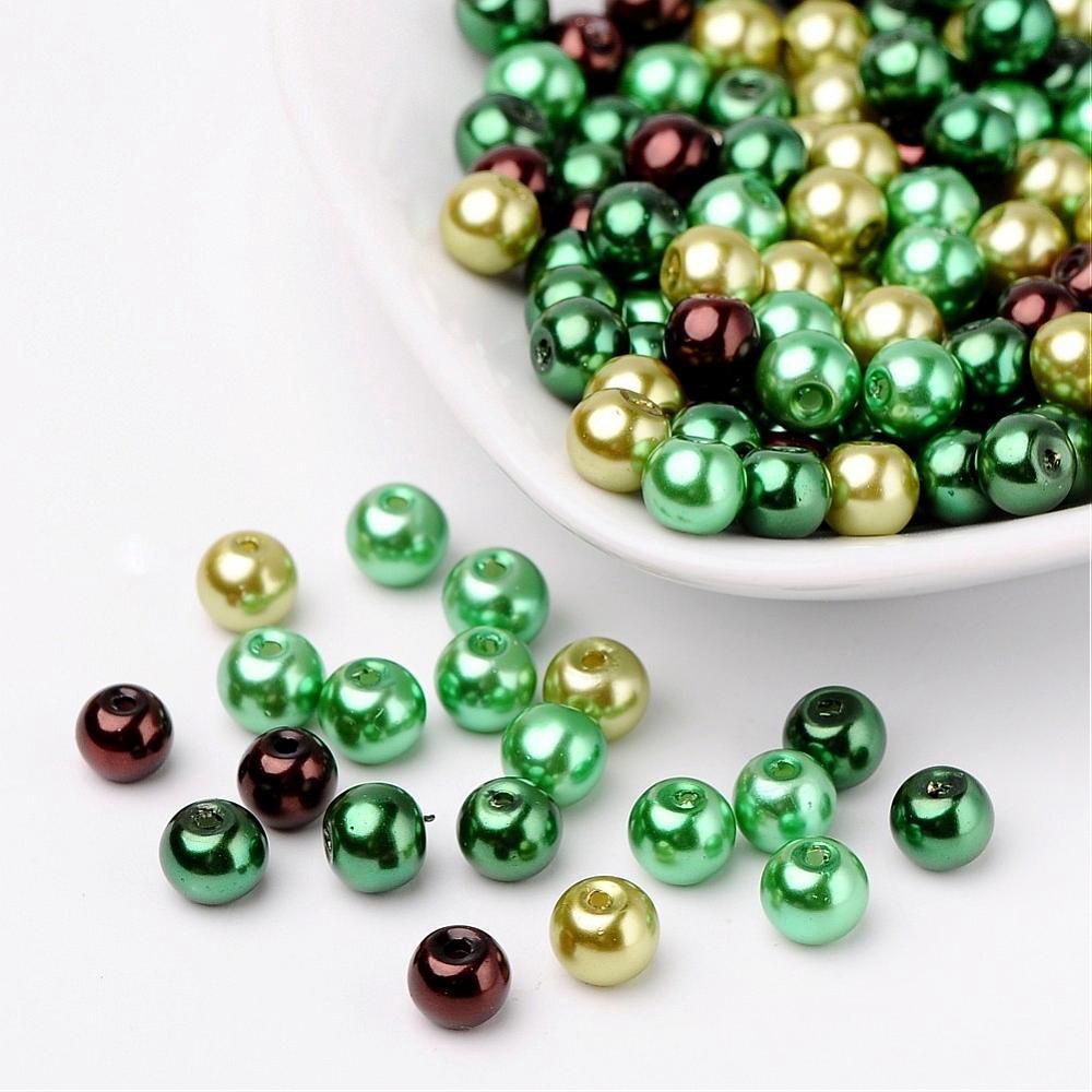 GB Pearl - Choc-Mint Mix 6mm