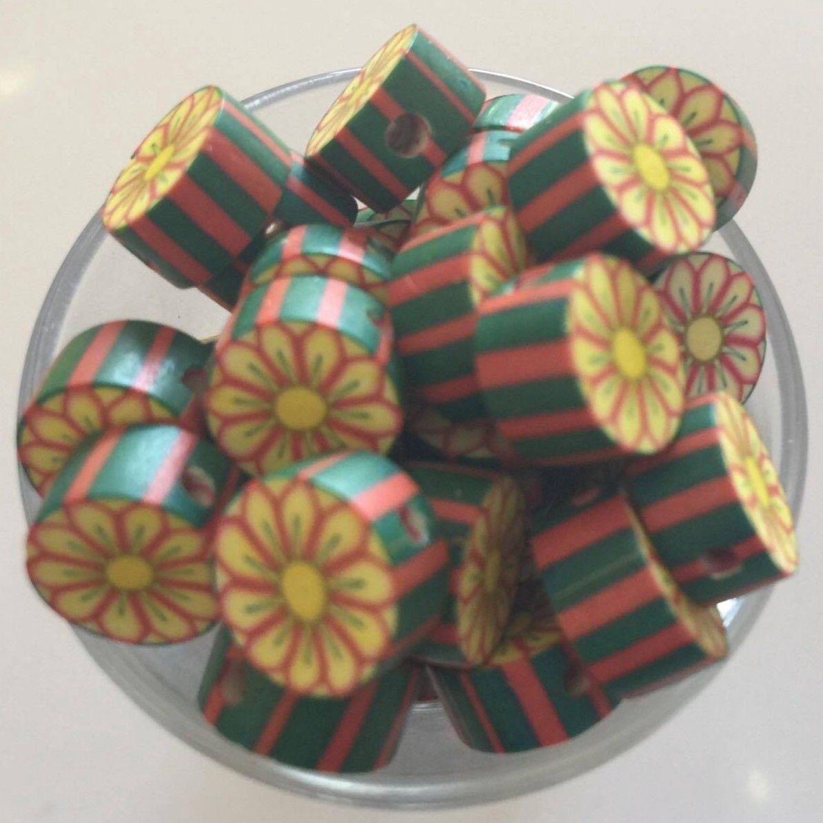 Fimo Disc - Sunflower 10mm