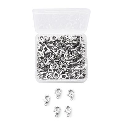 Inspiration Kit - Lobster Clasp Silver 12mm x 100