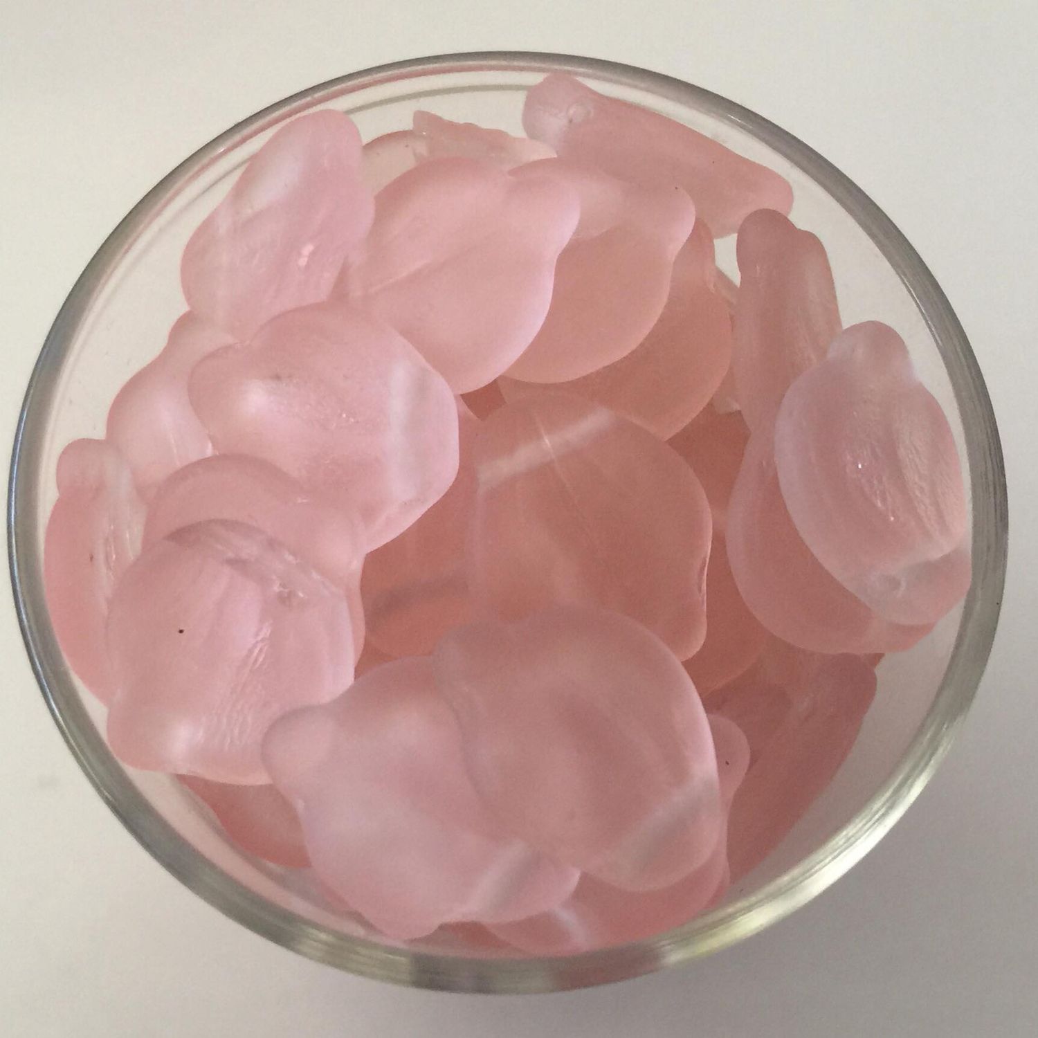 Czech Flat Leaf - Matt Pink 14mm