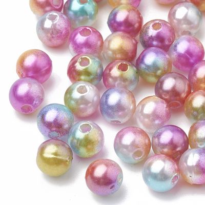 Mermaid Pearl Round - Acrylic 6mm