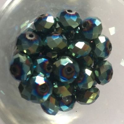 Chinese Cushion - Green Iris 8mm