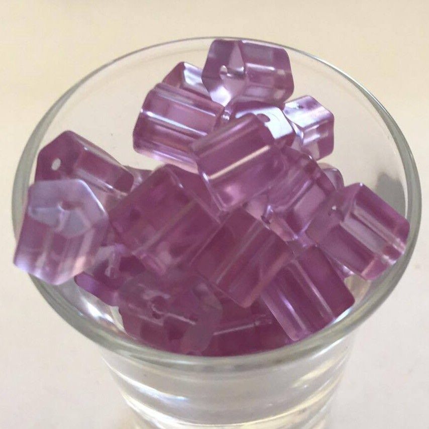 Czech Hex - Matt Lilac 8x5mm