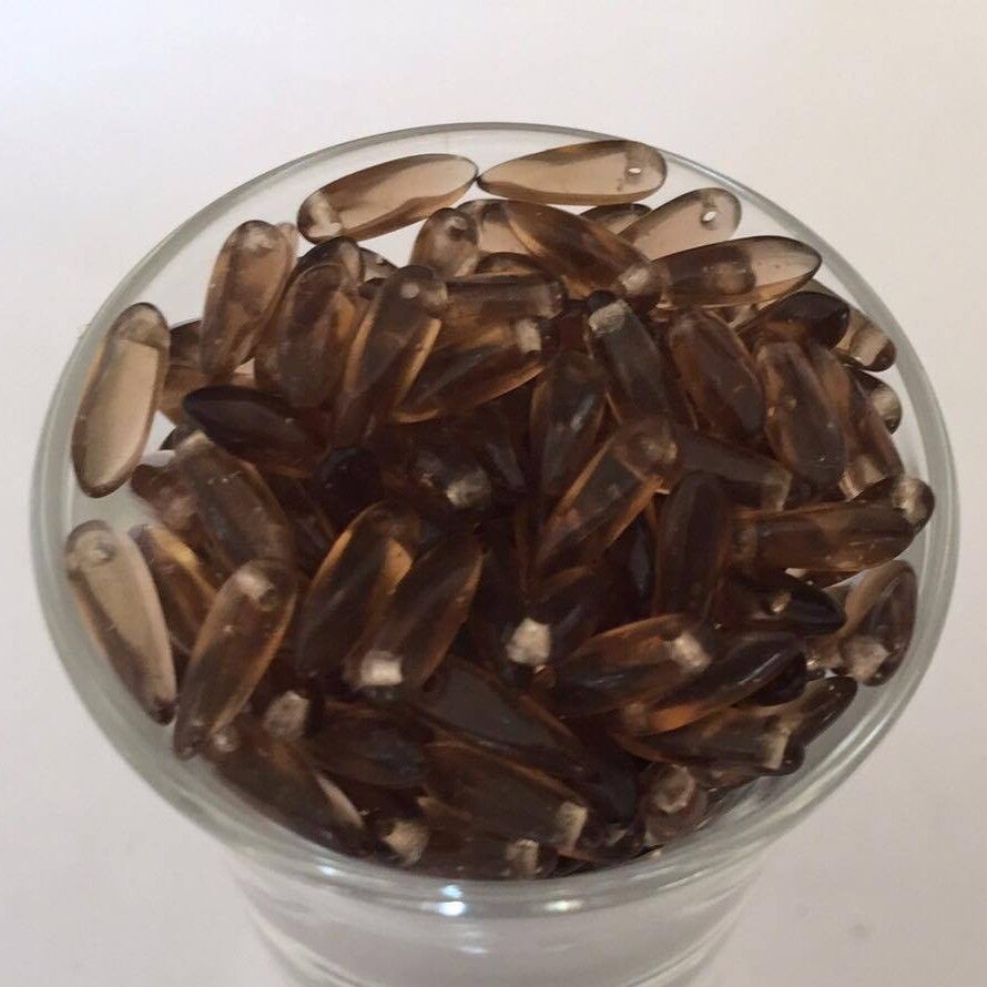 Spear Drop - Smoked Topaz 3x11mm