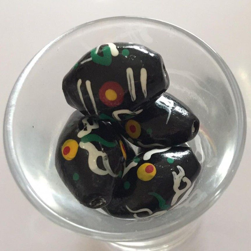 Borneo Ceramic Oval - Black 20mm