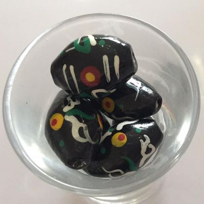 Borneo Ceramic Oval - Black 20mm