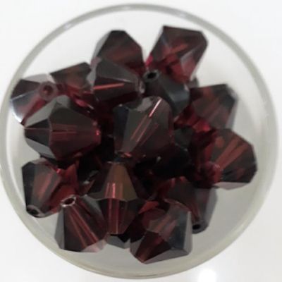 Chinese Crystal Bicone - Burgundy 10mm