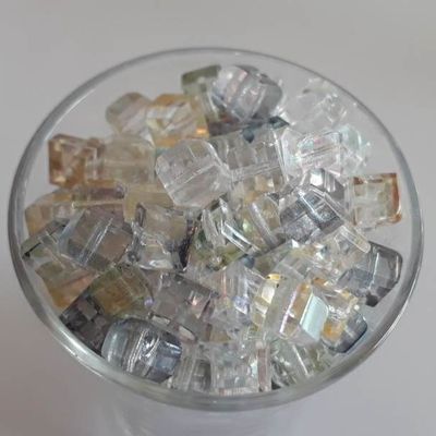 Chinese Faceted Cube - Fluorite 6mm