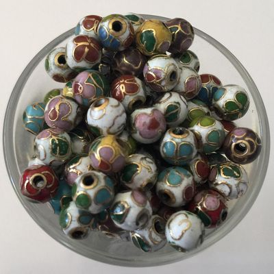 Cloisonne Round - Assorted 6mm