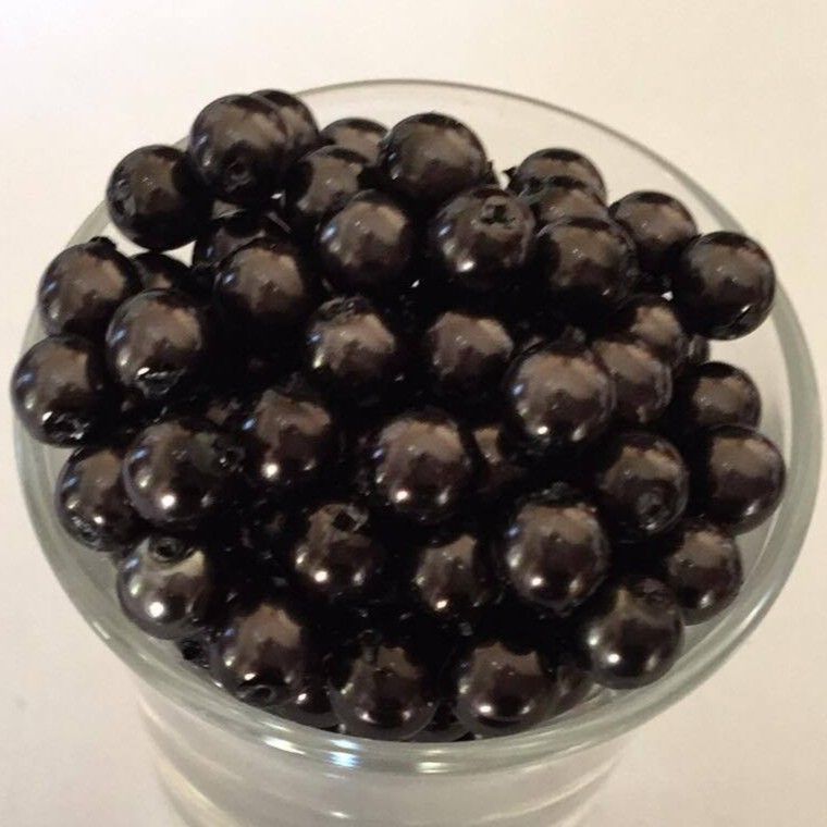 Czech GB Pearl - Black 6mm