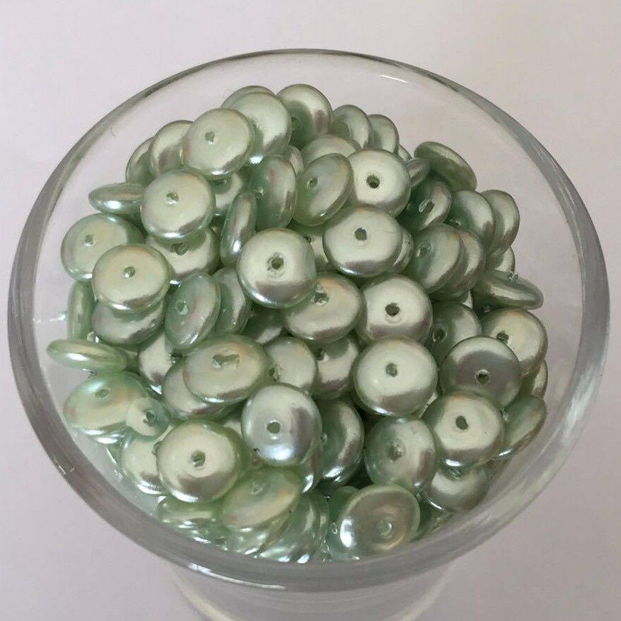 Czech GB Pearl Disc -- Light Sapphire 6mm