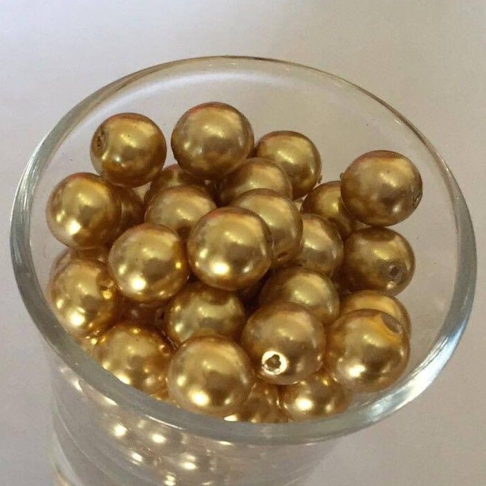Czech GB Pearl - Gold 8mm