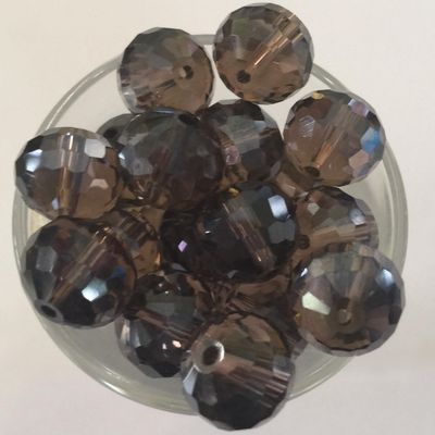 Chinese Crystal Round Facet - Amethyst Zillion 12mm