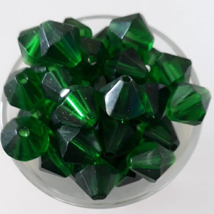 Chinese Crystal Bicone - Green 10mm