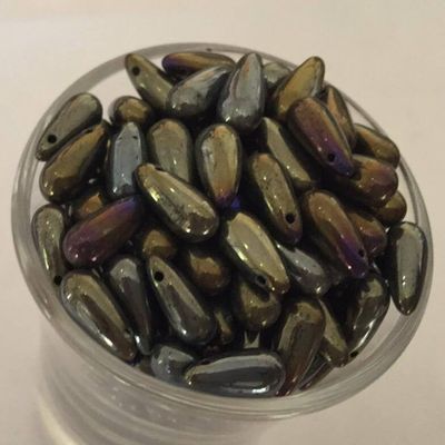 Tear Drop - Bronze Iris 10x5mm