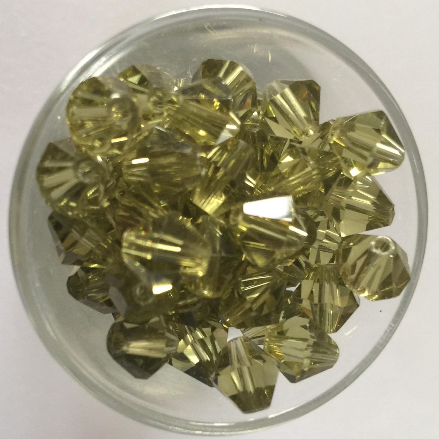 Chinese Crystal Bicone - Olive 8mm