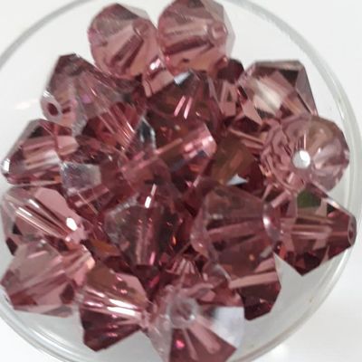 Chinese Crystal Bicone - Amethyst 10mm