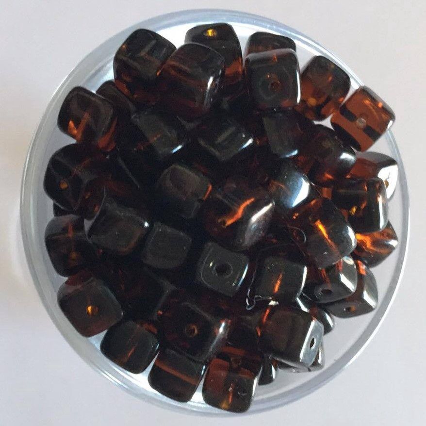 Czech Cube - Brown 5x7mm
