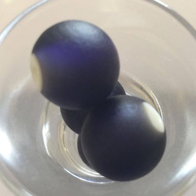 Chinese White Heart - Matt Dark Blue 16mm