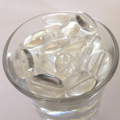 Czech Flat Oval - Clear 12mm