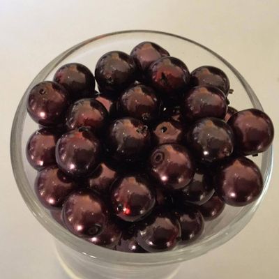 Czech GB Pearl - Eggplant 8mm