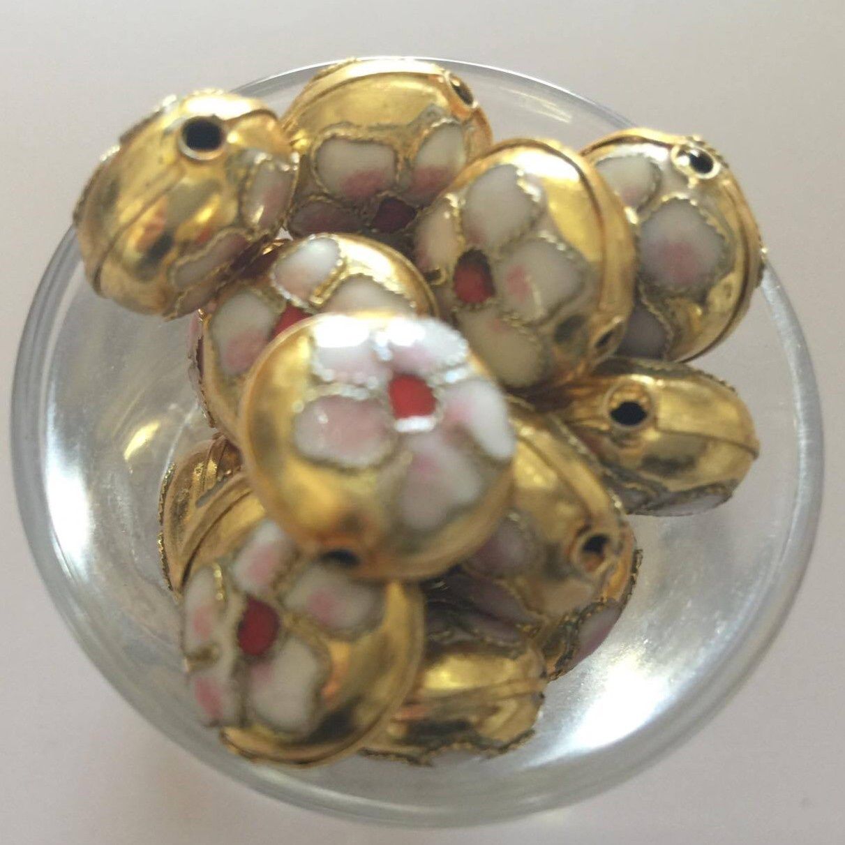 Cloisonne - Gold 14 mm