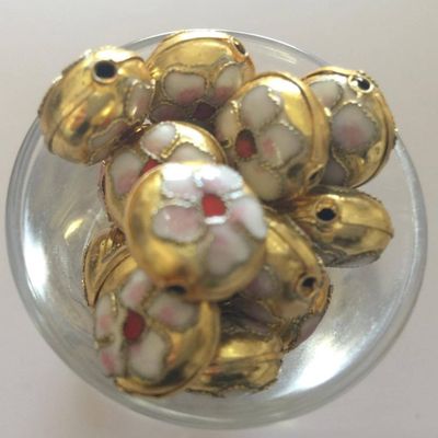 Cloisonne - Gold 14 mm