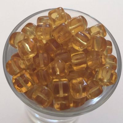 Czech Cube - Amber 5x7mm
