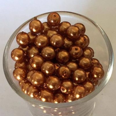 Czech GB Pearl - Copper 6mm