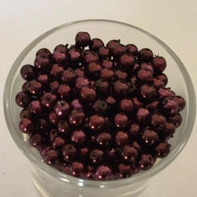 Czech GB Pearl - Burgundy 4mm