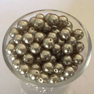 Czech GB Pearl - Silver 6mm