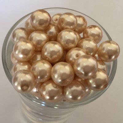 Czech GB Pearl - Light Sand Gold 8mm
