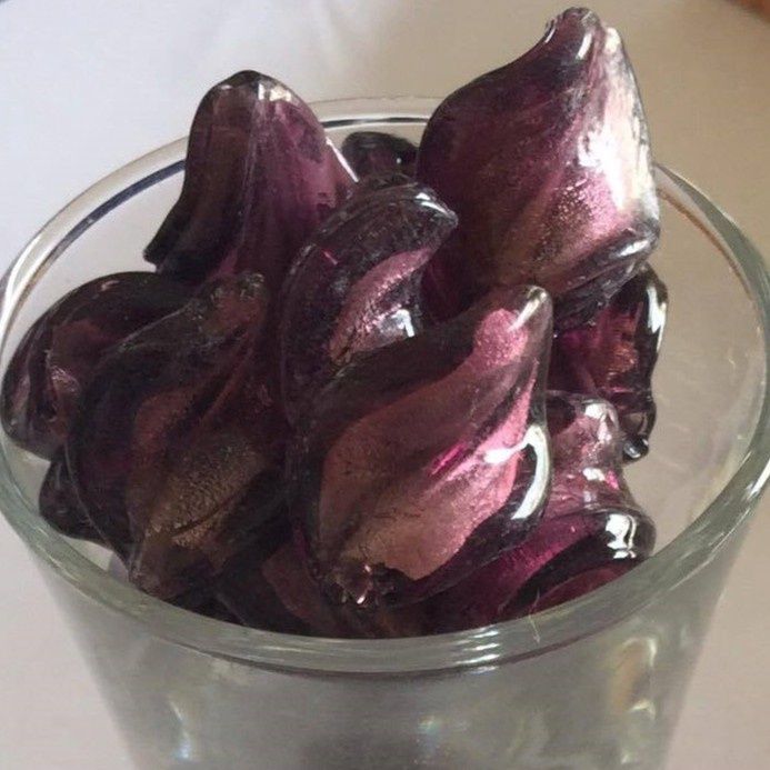 Chinese Foil Twist - Dark Amethyst 17mm