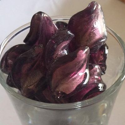 Chinese Foil Twist - Dark Amethyst 17mm