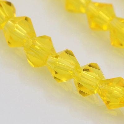 Bicone - Yellow 4mm