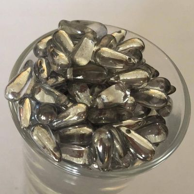Tear Drop - Silver 10x5mm