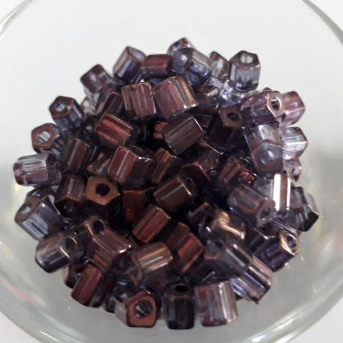Czech Hex - Light Amethyst 4mm