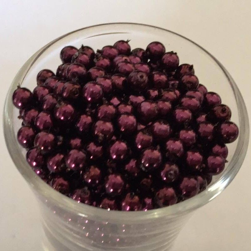 Czech GB Pearl - Plum 4mm