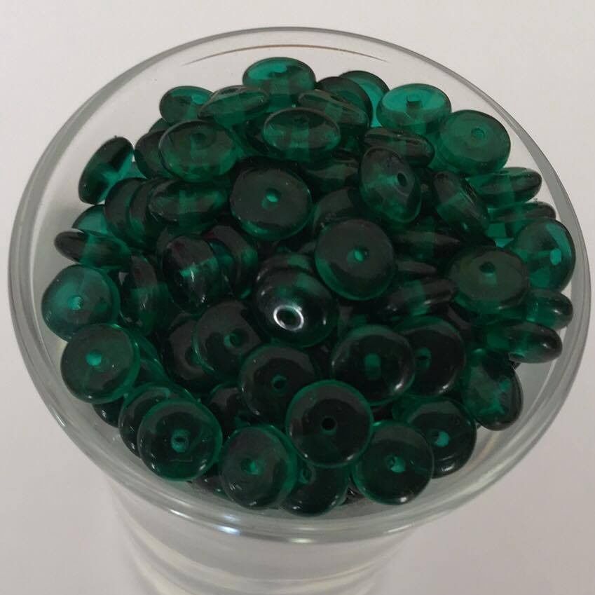 Czech Disc - Emerald  6mm