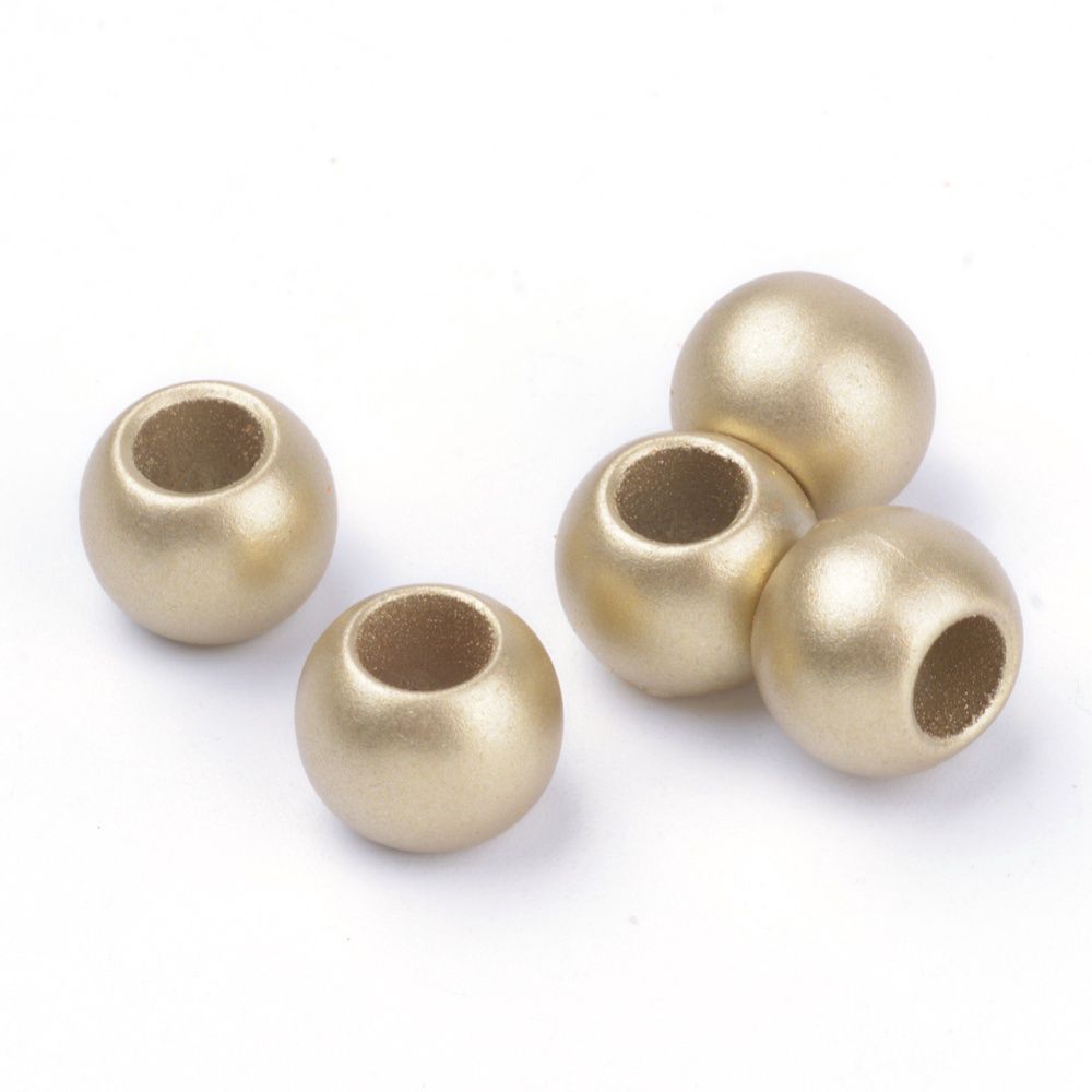 Matt Rondelle Acrylic - Gold 11mm (LH)