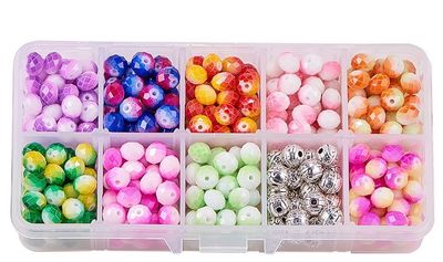 Two-Tone Faceted Cushion - Multi 13mm